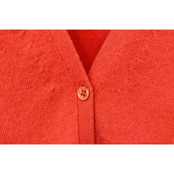 Pure Collection 100% Cashmere Coral V-Neck Cardigan 4 Old Money Luxury Capsule - Picture 2 of 10